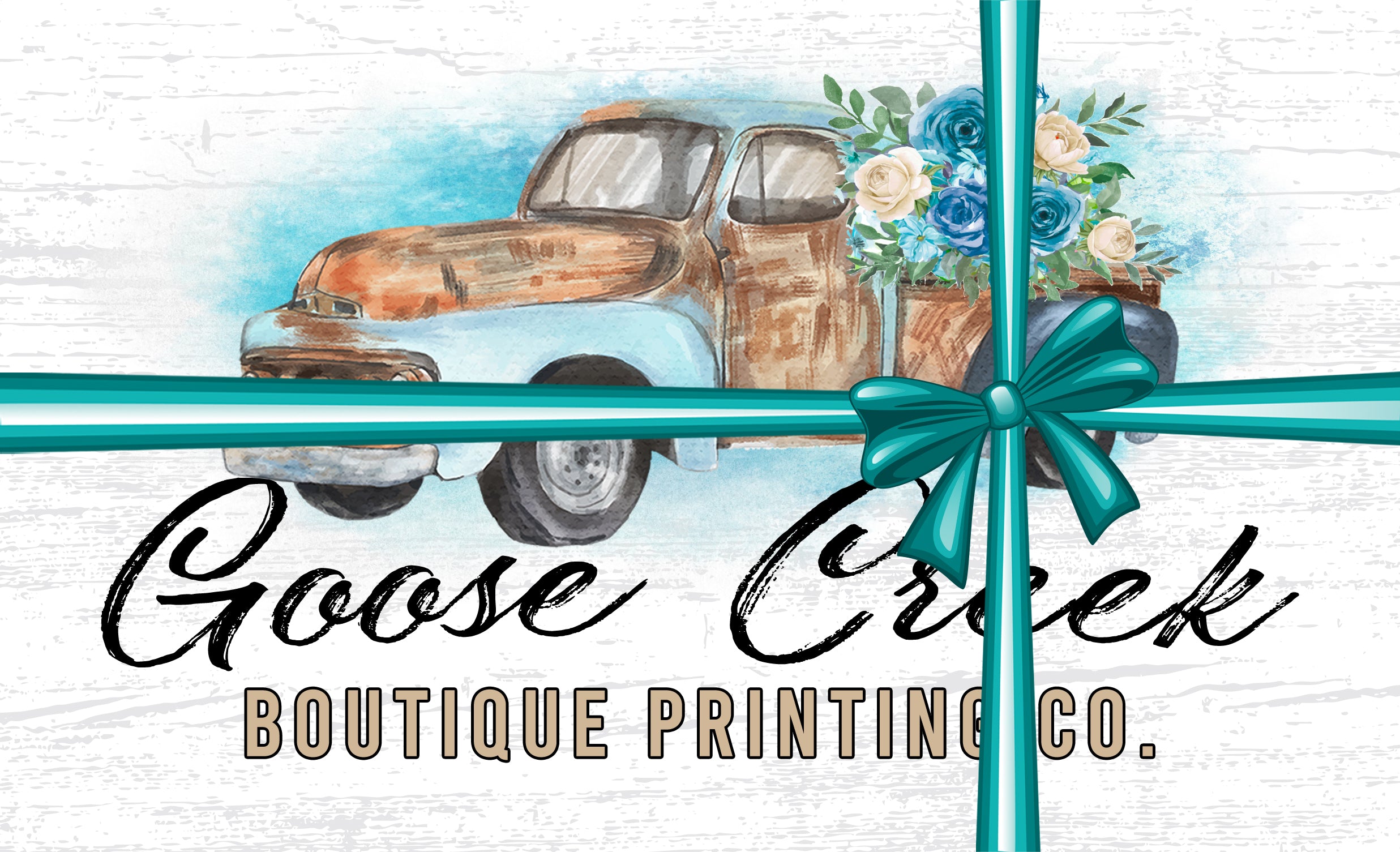 Gift Card Goose Creek Boutique Printing Co