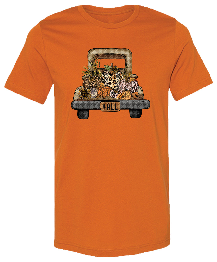 Fall Leopard Pumpkin Truck