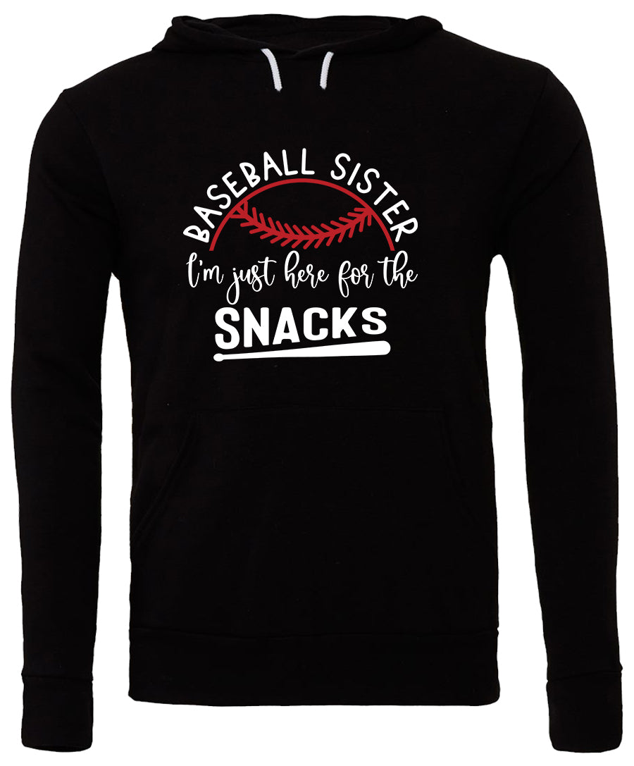 Baseball Sister Here for the Snack (Youth)