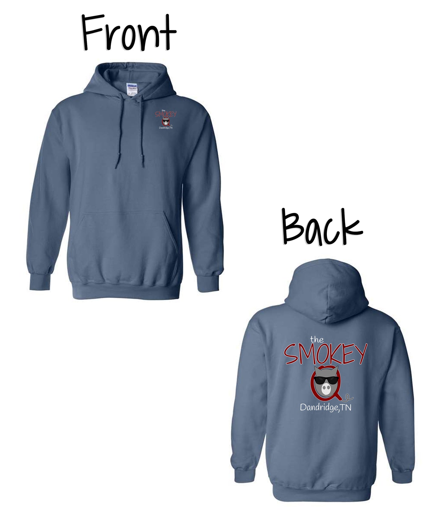 Left Chest & Full Back - White