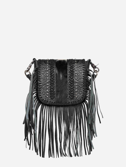 Montana West Leather Fringe Crossbody