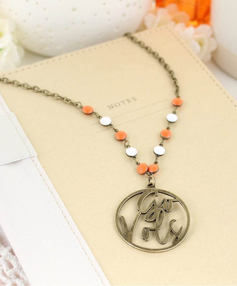 Go Vols Cut-Out Necklace