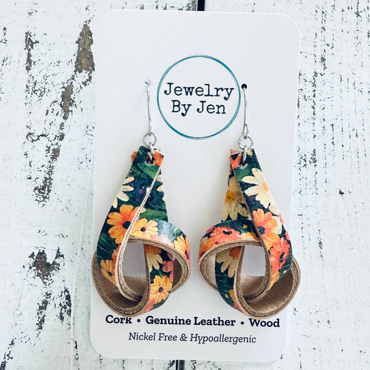 Knot Earrings: Daisy Mix