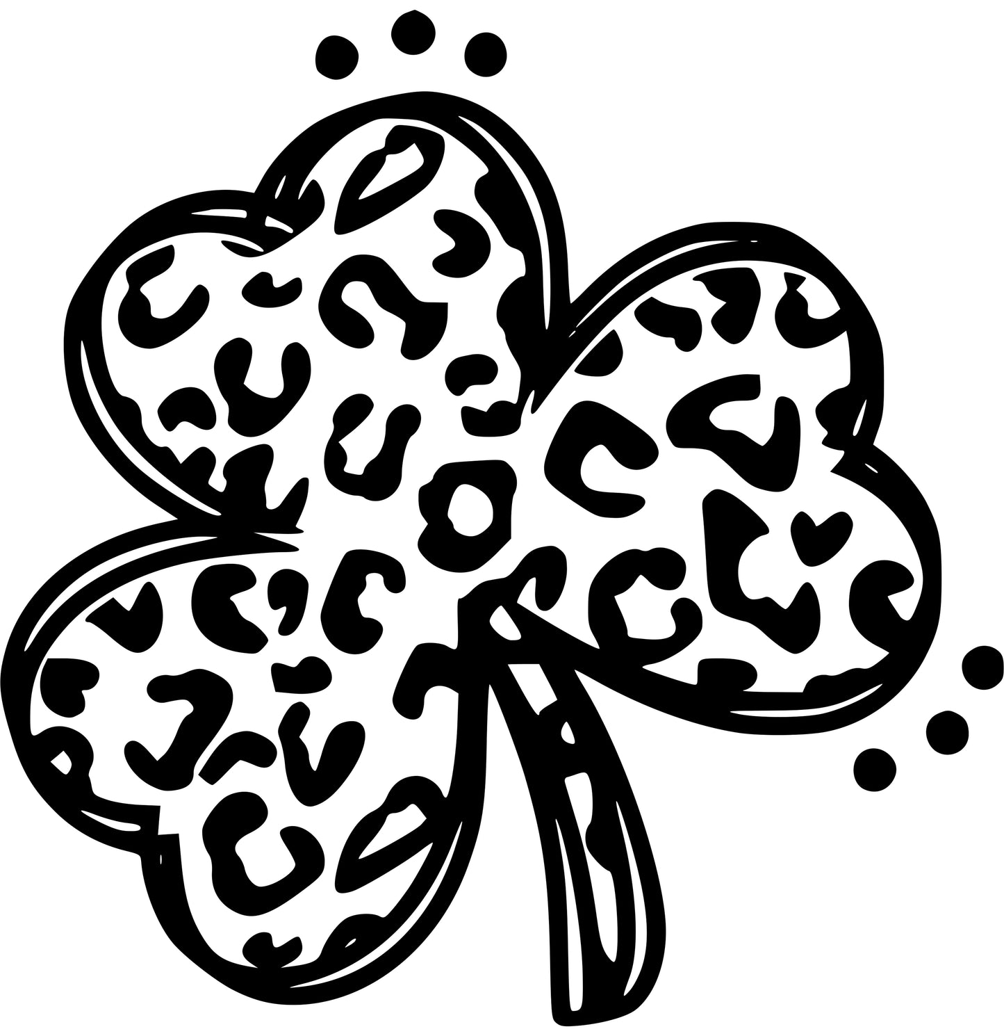 Leopard Shamrock