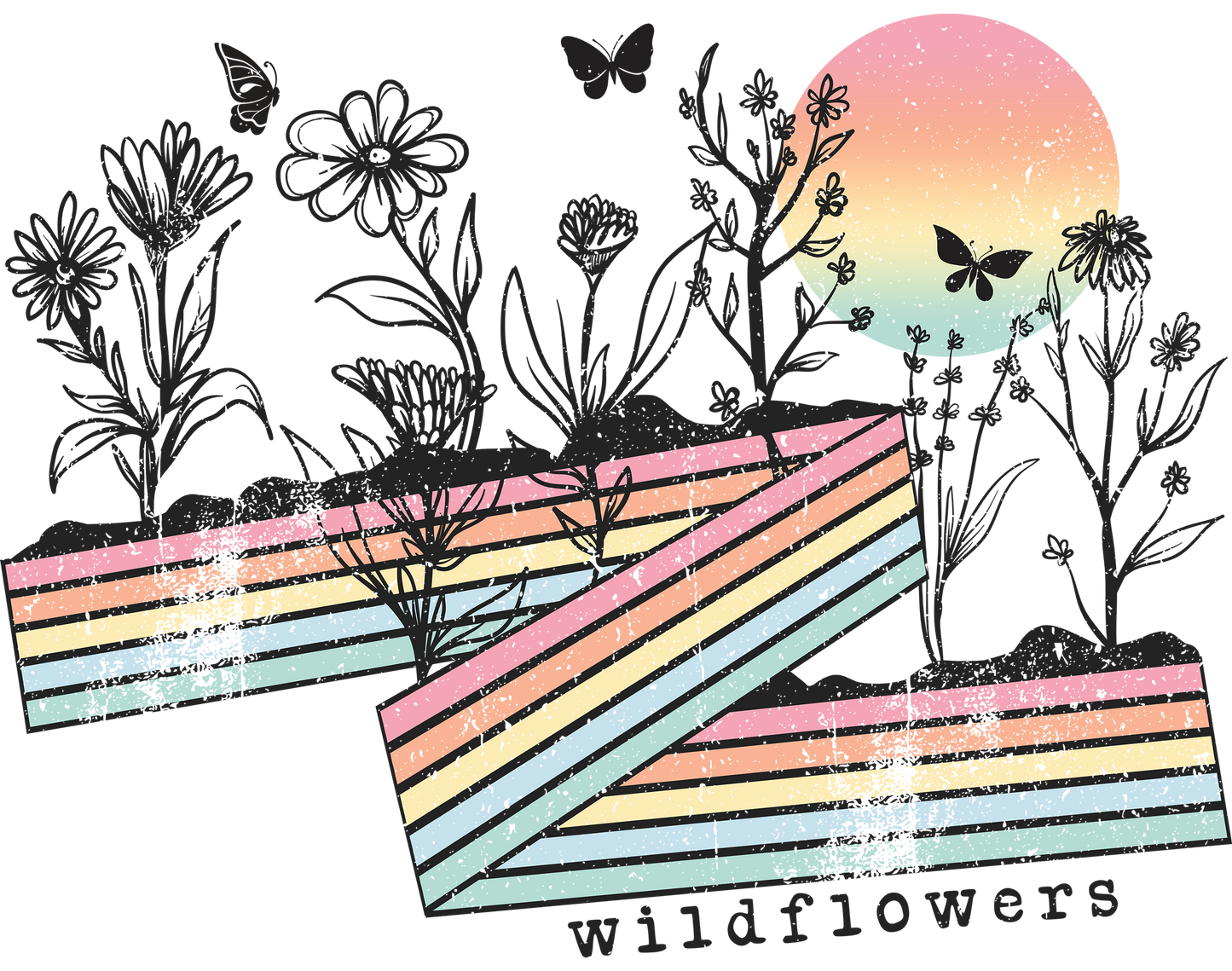 Distressed Wildflower