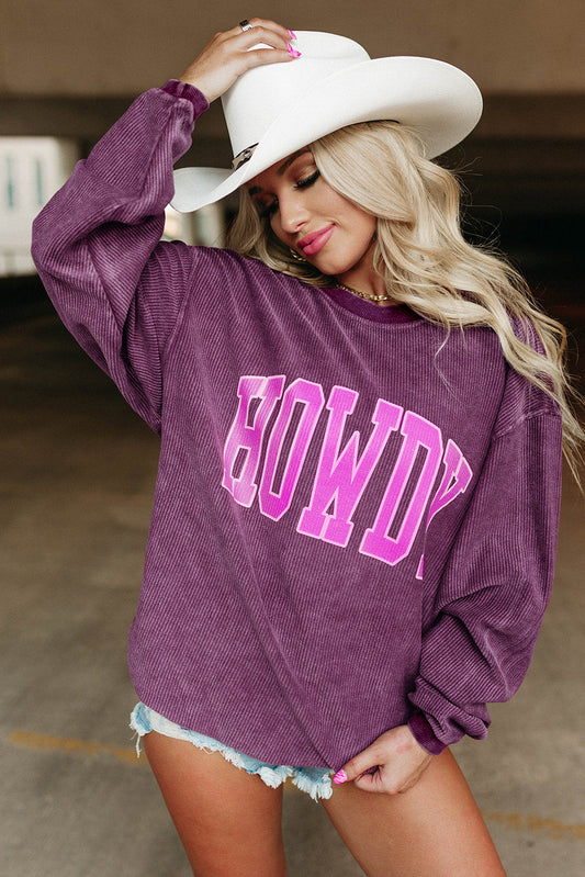 HOWDY Ribbed Sweatshirt