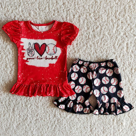 Girls Baseball Shorts Outfit