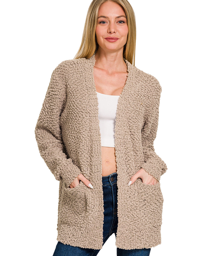 Popcorn Sweater Cardigan