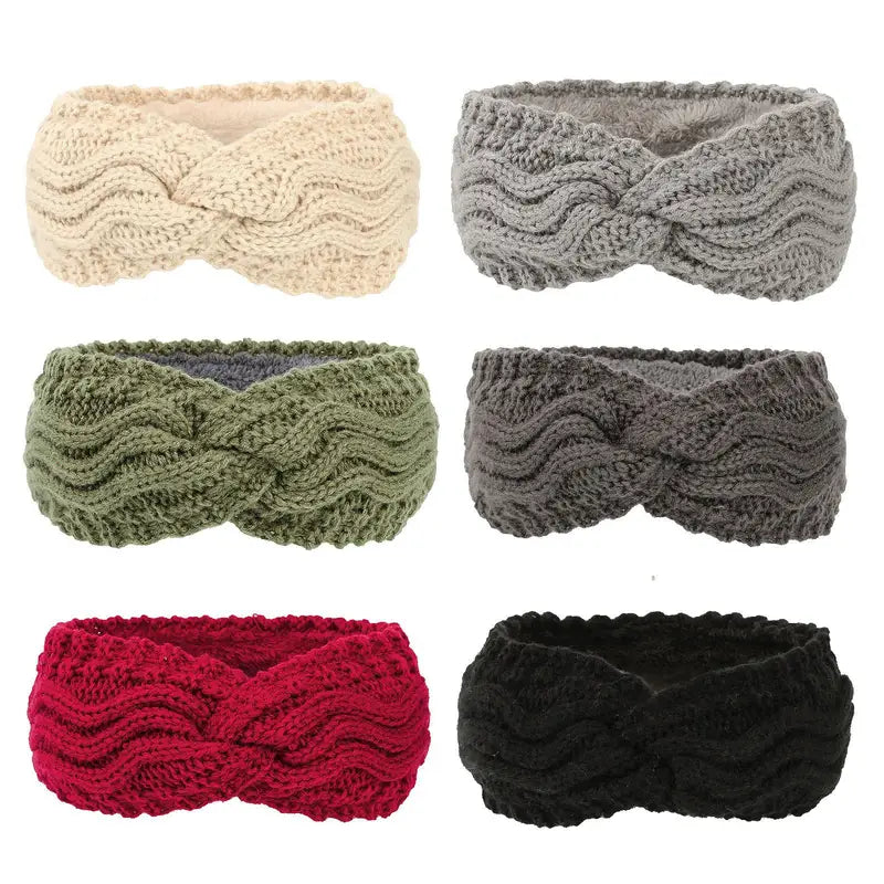 Criss Cross Knitted Winter Headband