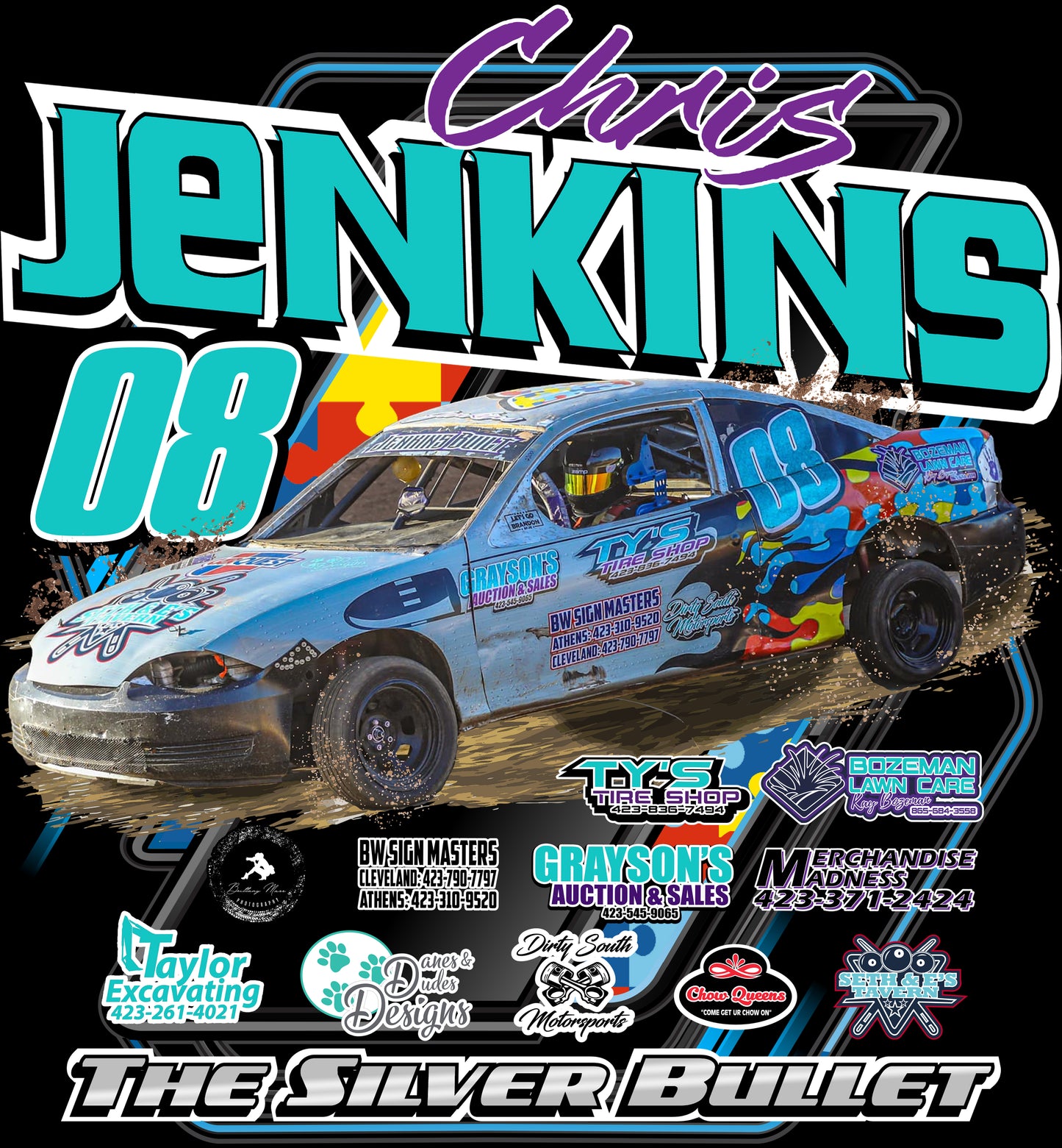 Chris Jenkins Racing Shirts 2023 (Hoodie)