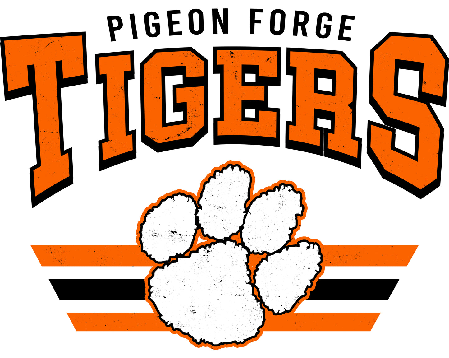 Pigeon Forge Tigers Retro