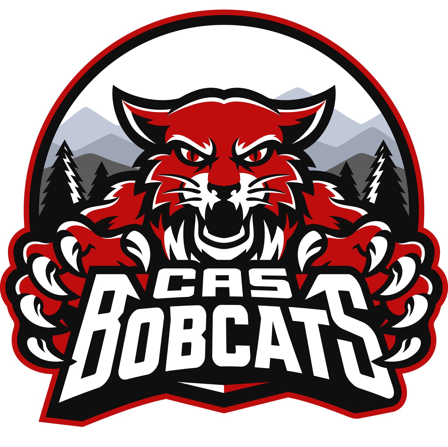 Bobcats - Mens Side Blocked Micropique Polo