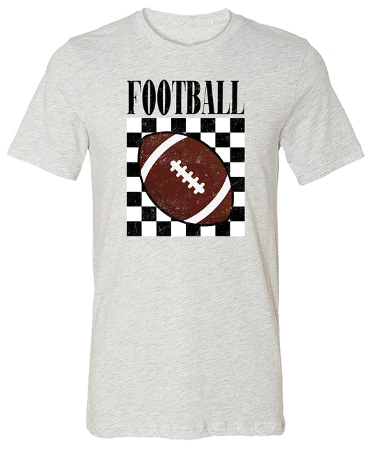 Grunge Checkered Football
