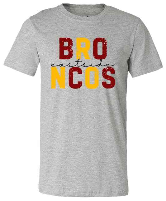 Distressed Eastside Broncos Retro