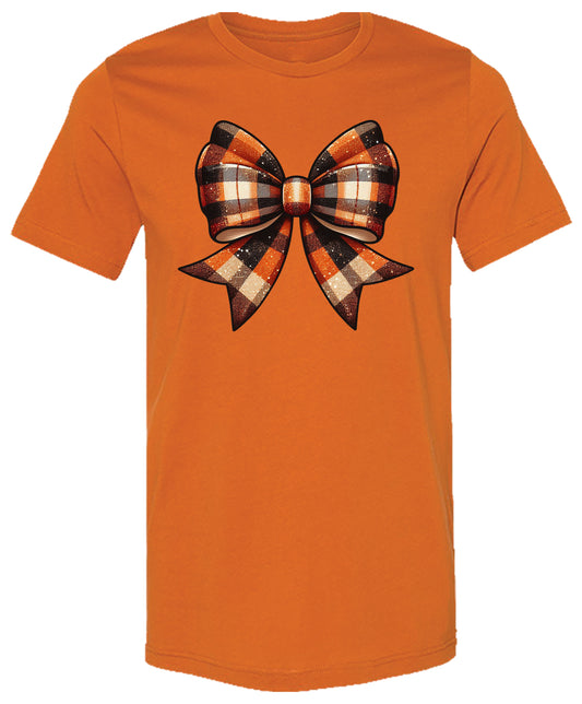 Fall Plaid Coquette Bow