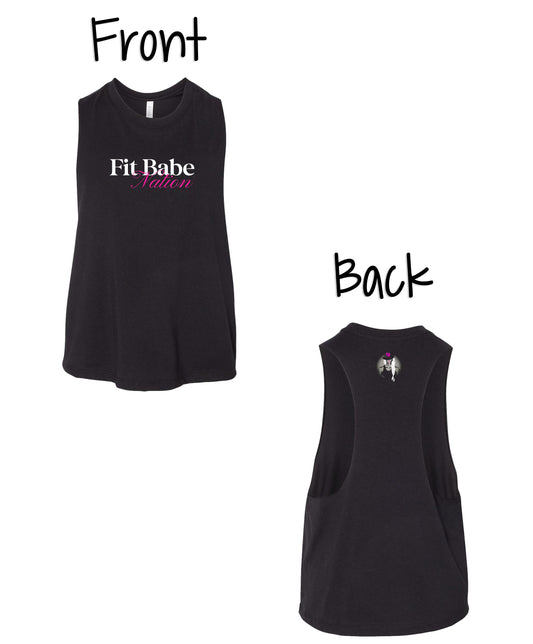 Fit Babe Nation Racer Back Crop Tank