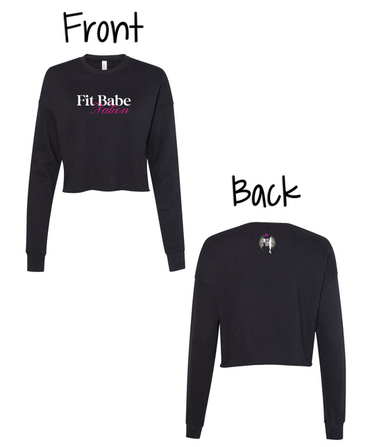 Fit Babe Nation Crop Sweatshirt
