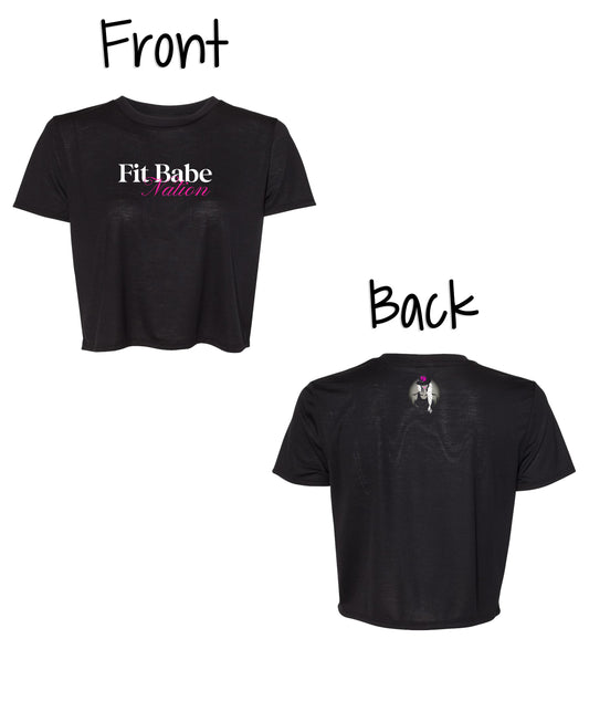 Fit Babe Nation Crop Tshirt
