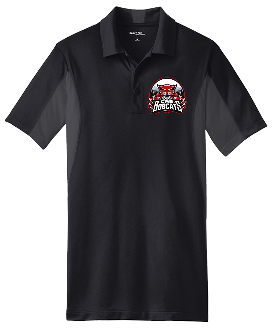 Bobcats - Mens Side Blocked Micropique Polo