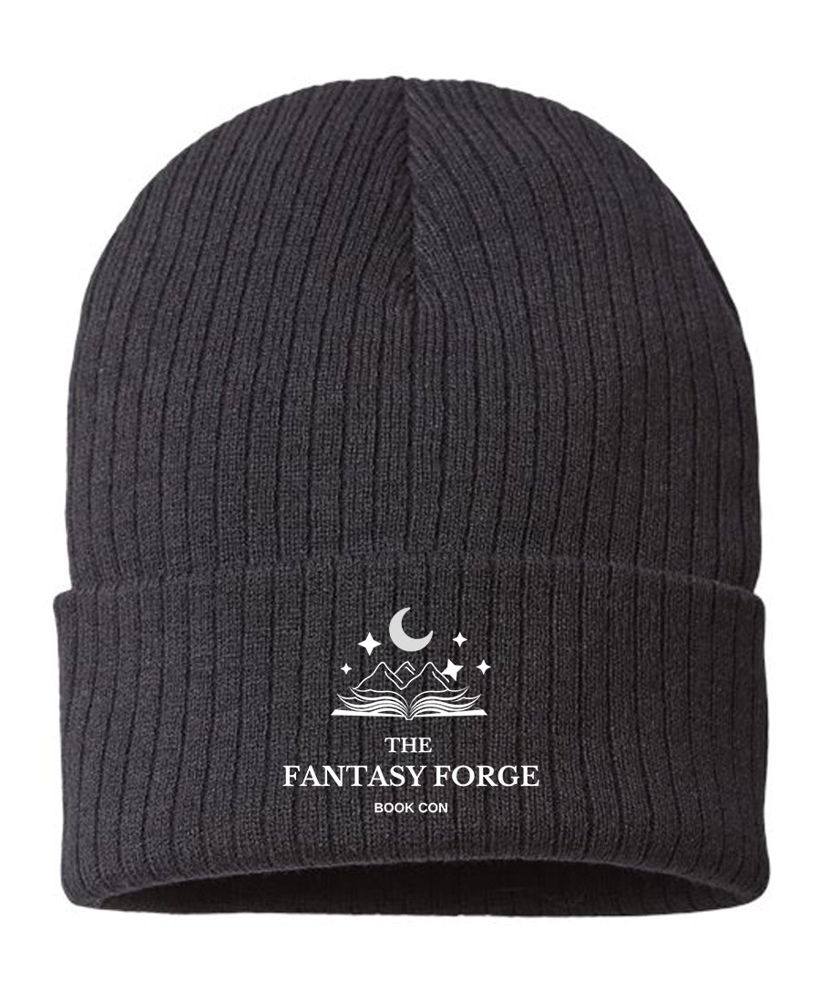 Cuffed Beanie {White Logo}