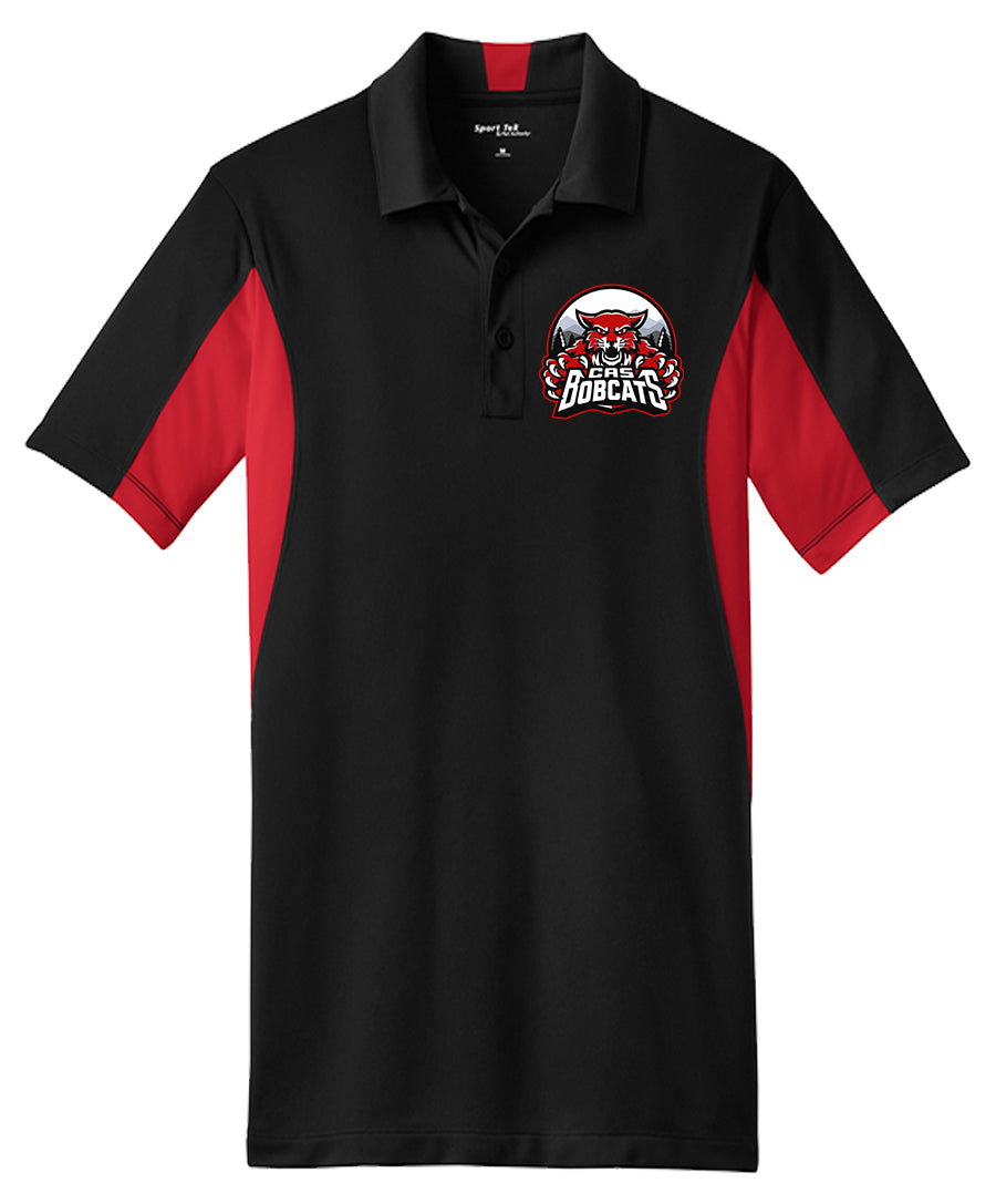 Bobcats - Mens Side Blocked Micropique Polo