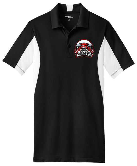 Bobcats - Mens Side Blocked Micropique Polo