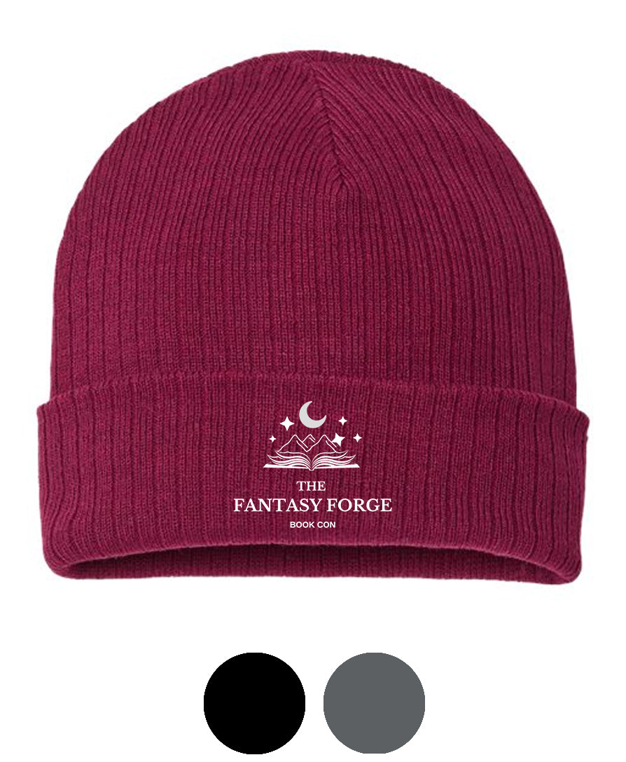 Cuffed Beanie {White Logo}