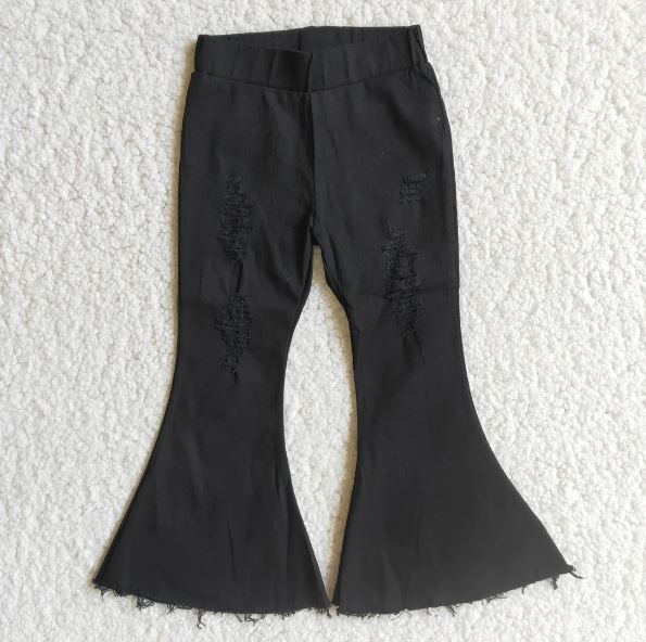 Black Denim Bell Bottoms