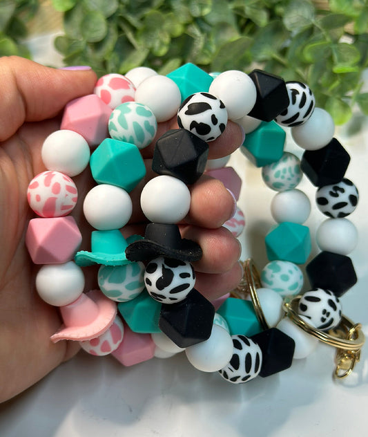 Cowprint Cowboy Wristlet