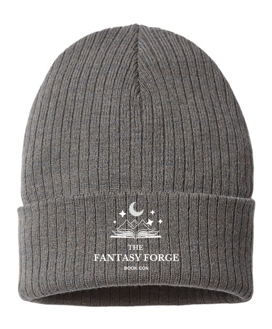 Cuffed Beanie {White Logo}