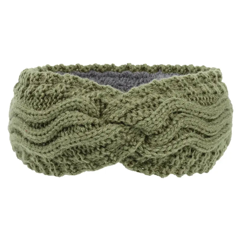 Criss Cross Knitted Winter Headband