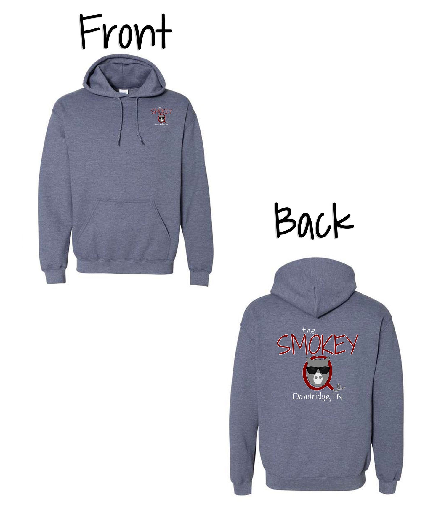 Left Chest & Full Back - White