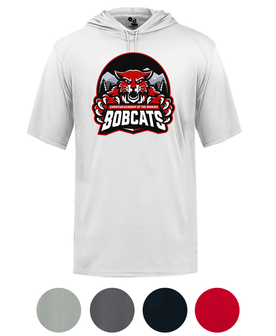 Hooded Tshirt {Dark Mode-2 LoGo}