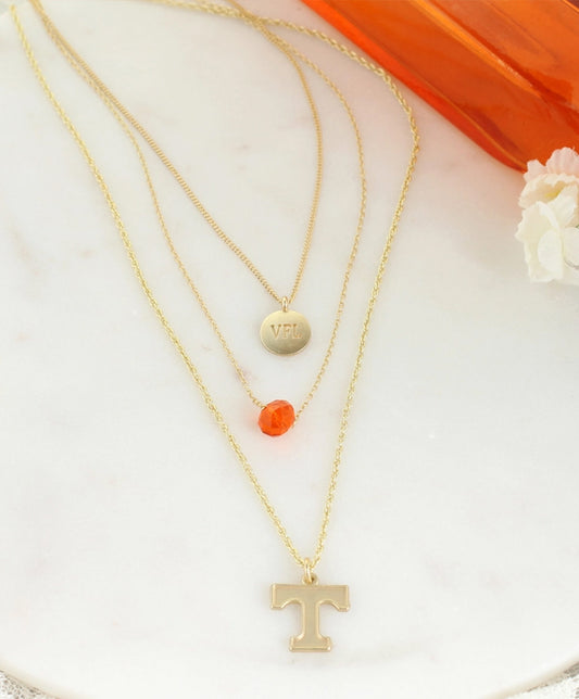 Tennessee Matte Gold Trio Necklace Set