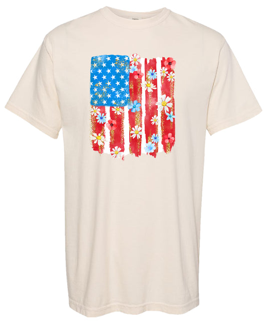 Flower American Flag