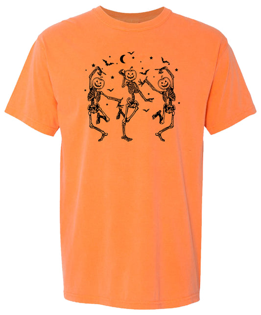 Dancing Pumpkin Skeletons