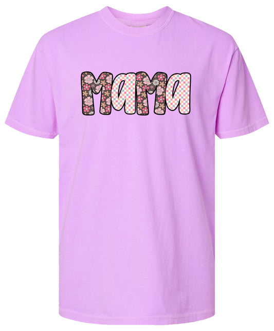 Floral & Checkered Mama