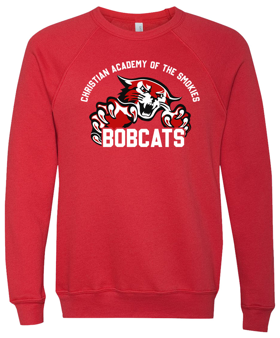 Bobcats - Sponge Fleece Raglan Crewneck Sweatshirt