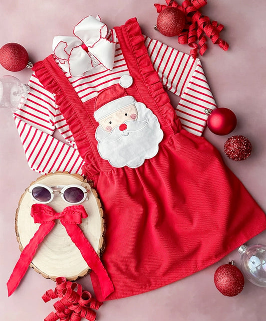 Retro Santa Suspender Dress Set