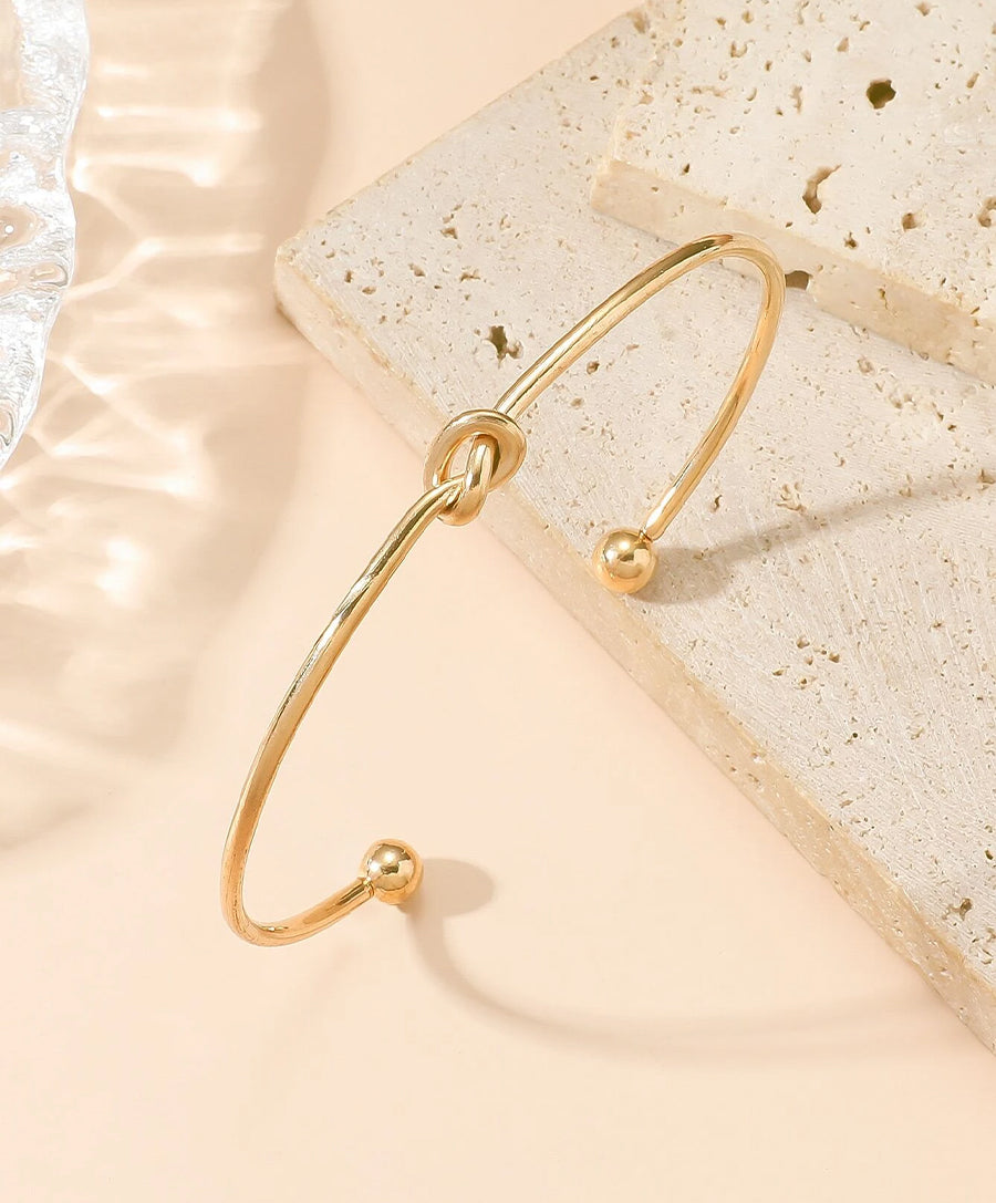 Gold Knot Bangle