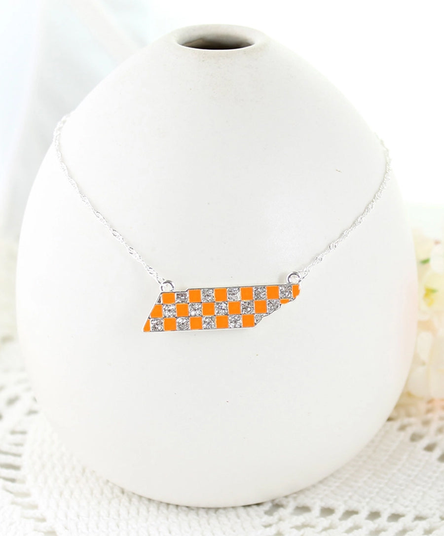 Tennessee State Crystal Necklace