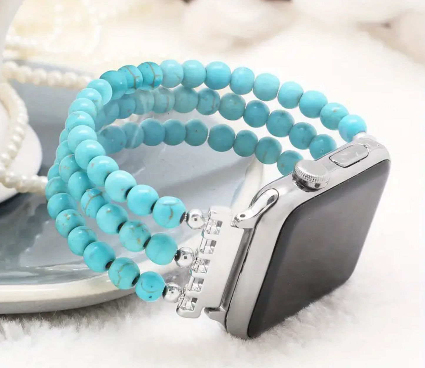 Beaded Bracelet iWatch Bands (multiple colors)