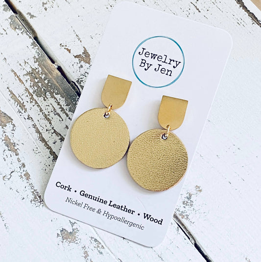 Gold Arch Stud Earrings