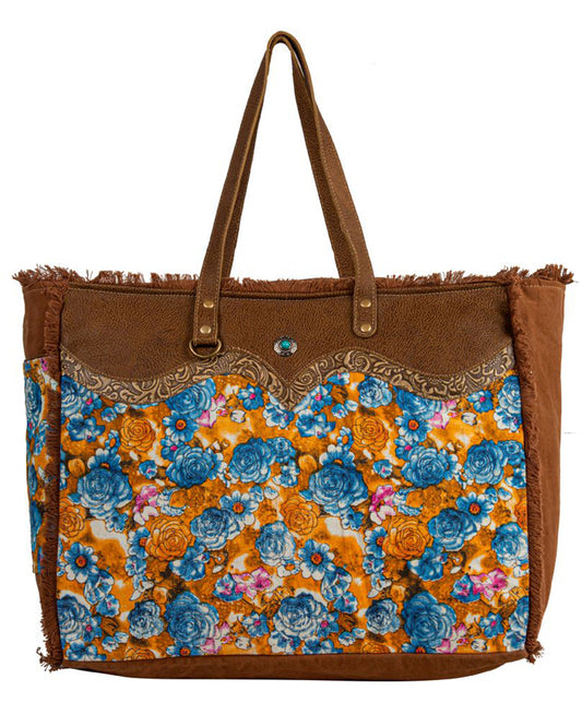 Blue Ridge Blooms Weekender Bag