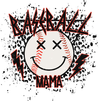 Grunge Baseball Mama