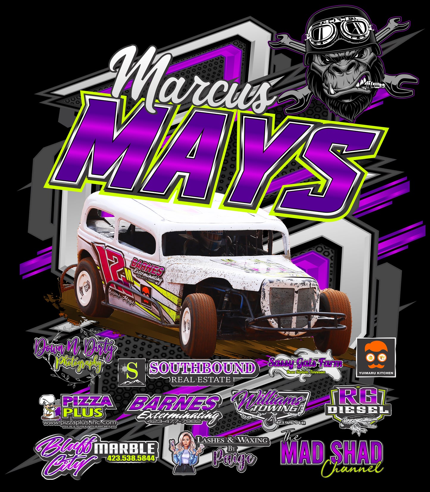 Marcus Mays Racing Shirts 2022