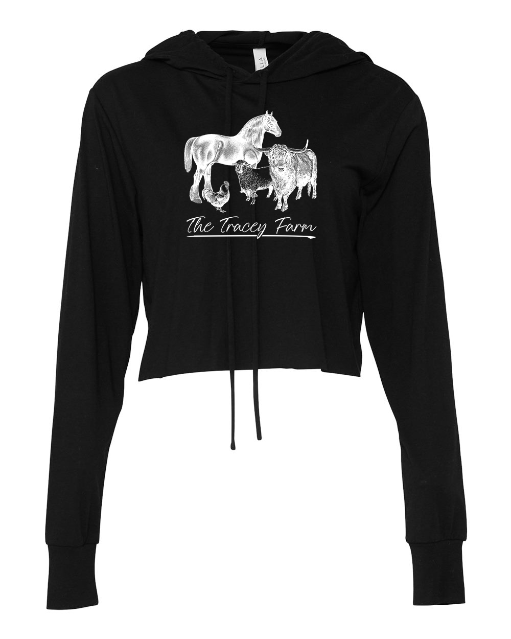 Cropped Long Sleeve Hoodie