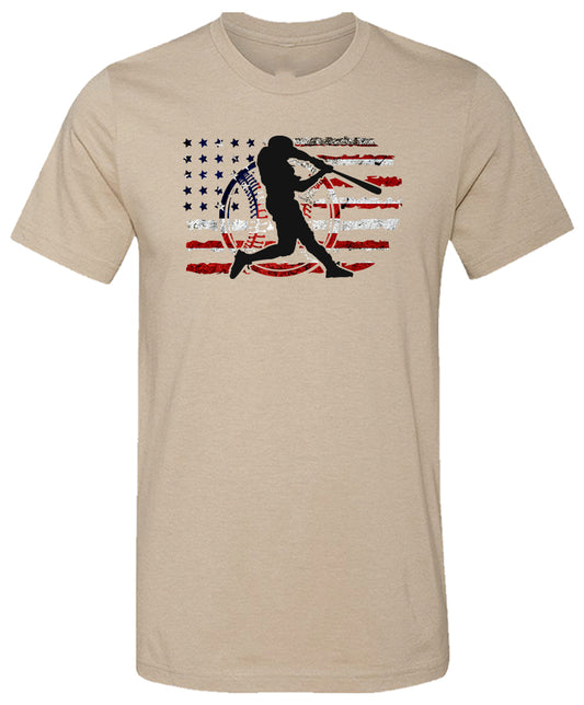 Baseball American Flag