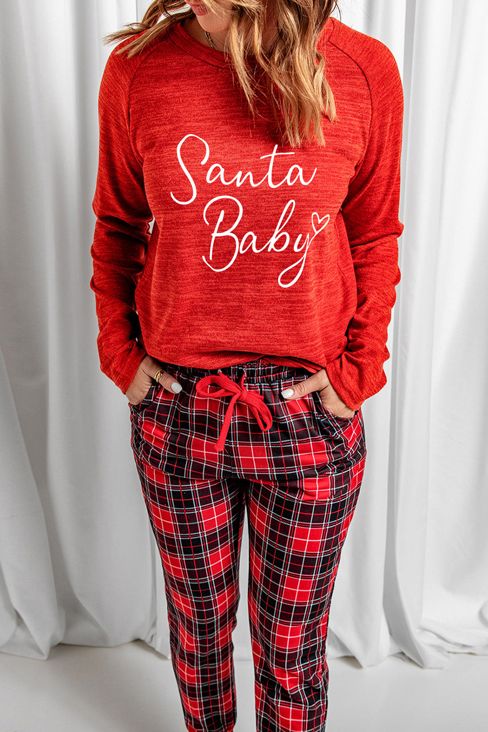 Red Santa Baby Pajama Set