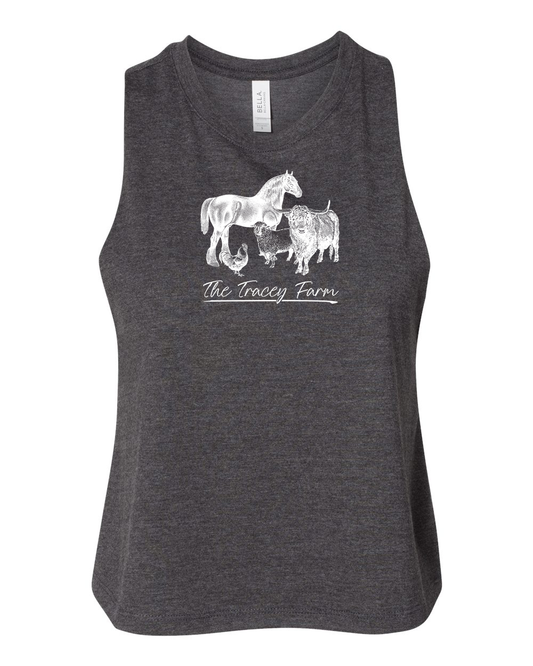 Racerback Cropped Tank